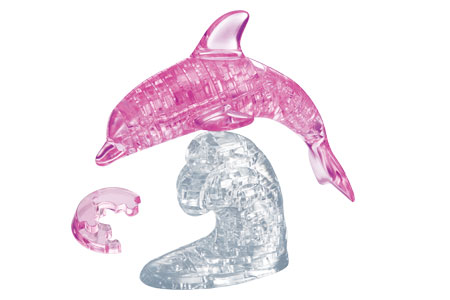 50125(95片3D立體造型拼圖-粉紅海豚)