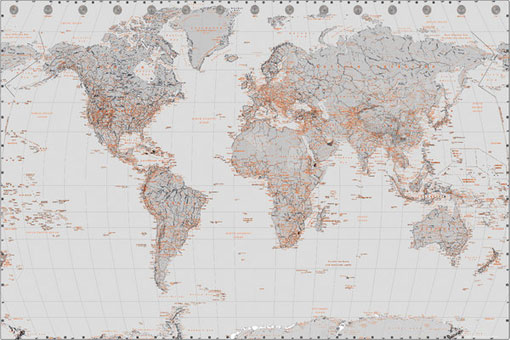 GN0748(World Map-世界地圖)