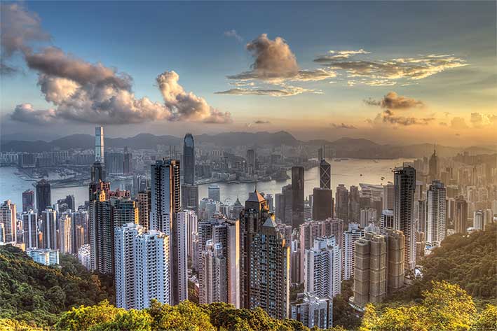 PP34370( 英國進口海報 Hong Kong 香港（太平山頂）)