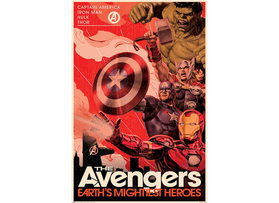 PP34480(復仇者聯盟 Avengers (Golden Age Hero Propaganda))