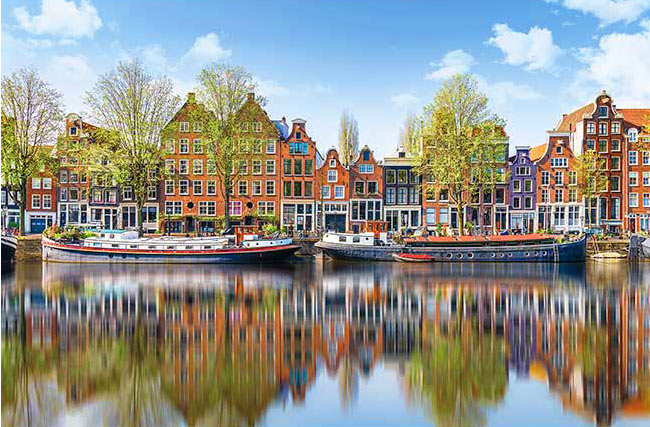 1000-877(1000片拼圖 阿姆斯特丹 運河與城市)