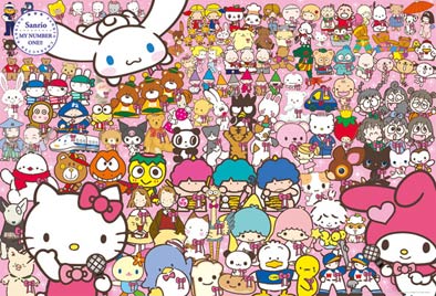 31-394(1000片-Hello Kitty朋友們一起來)