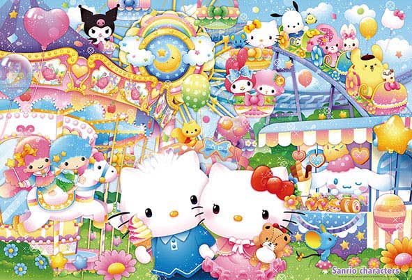31-493(1000片拼圖 三麗鷗 Hello Kitty 夢幻遊樂園)