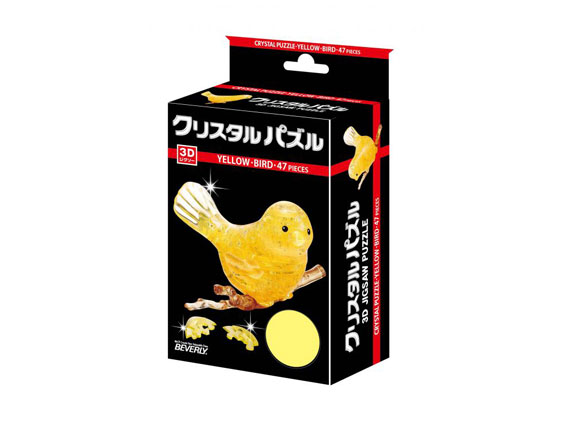 50151(47片3D立體造型拼圖-黃色-鳥)-已售完