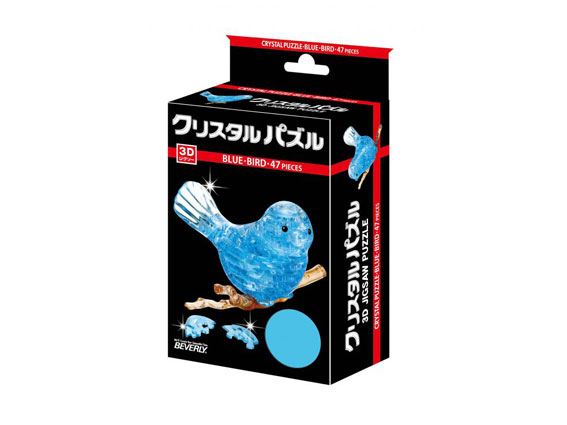 50152(47片3D立體造型拼圖-藍色-鳥)-已售完