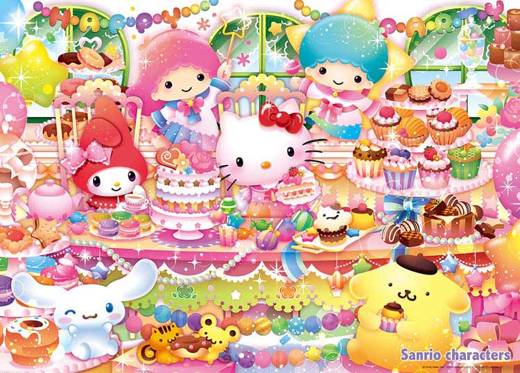 66-175(600片拼圖 三麗鷗 Hello Kitty 甜點派對)