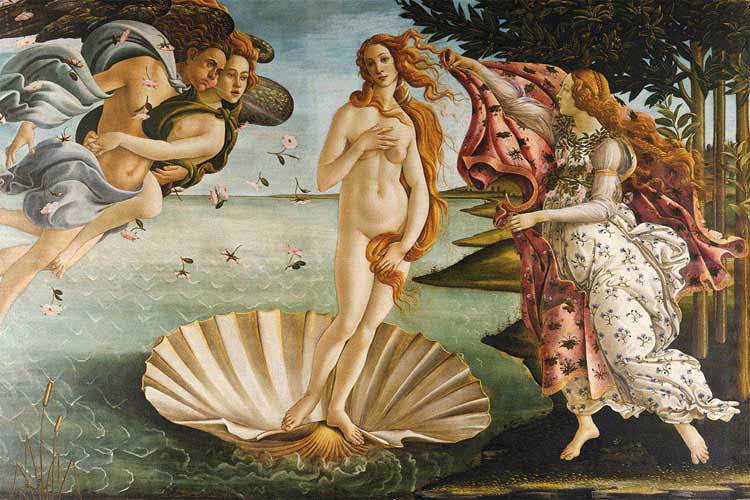 1000-095(1000片拼圖 Sandro Botticelli 維納斯的誕生)