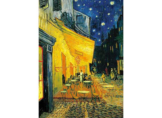 54-006(2000片迷你拼圖 梵谷 van Gogh 星空下的咖啡座