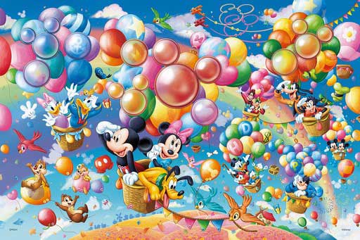 97-004(1000片拼圖 迪士尼 米奇氣球派對)