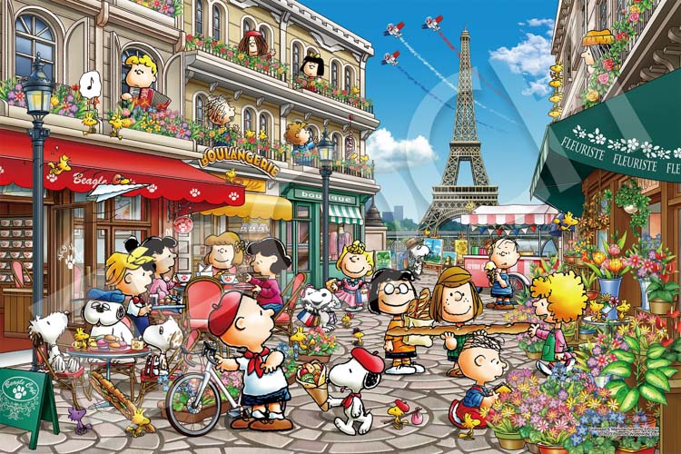 12-610S(1000片拼圖 史努比在巴黎 (Snoopy))