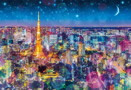 31-040(1053片迷你片拼圖 燈光匯聚的東京夜景)