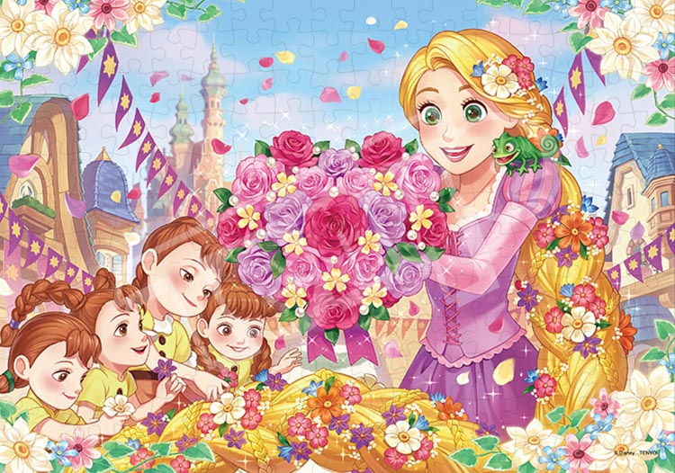 D200-906(200片拼圖 迪士尼 魔法奇緣 公主和花朵 )