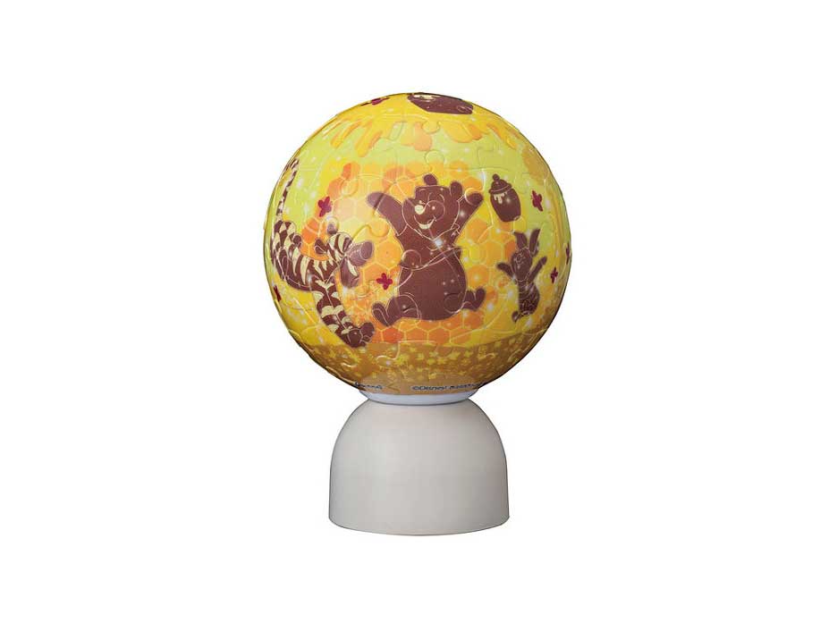 2003-500(3D立體球型拼圖 維尼 蜂蜜冒險) 附燈座